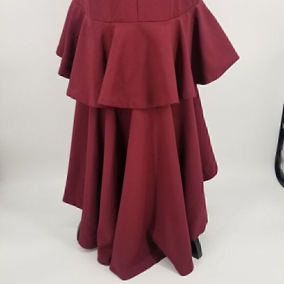 Jarlo Mina High Low Ruffle Maxi Prom Dress 6 - Picture 6 of 16